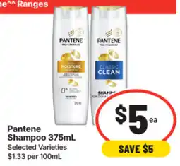 IGA Pantene Shampoo offer