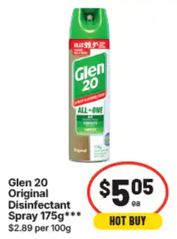 IGA Glen 20 Original Disinfectant Spray offer