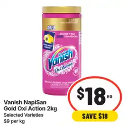 IGA Vanish NapiSan Gold Oxi Action offer