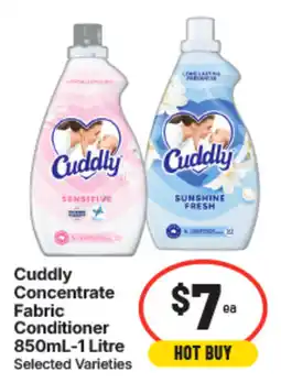 IGA Cuddly Concentrate Fabric Conditioner offer