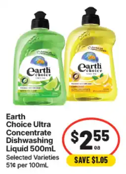 IGA Earth Choice Ultra Concentrate Dishwashing Liquid offer