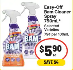IGA Easy-Off Bam Cleaner Spray offer