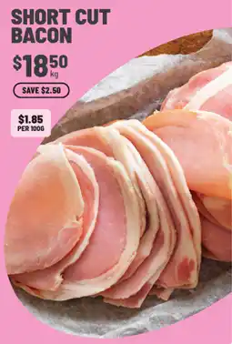 IGA Short Cut Bacon offer