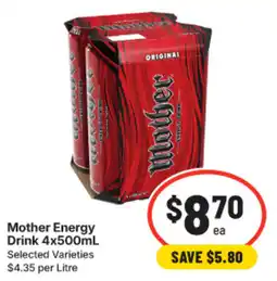 IGA Mother Energy Drink offer
