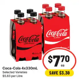 IGA Coca-Cola Selected Varieties offer