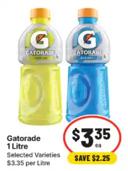 IGA Gatorade 1 Litre Selected Varieties offer