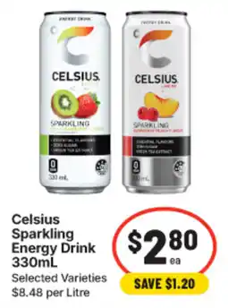 IGA Celsius Sparkling Energy Drink offer