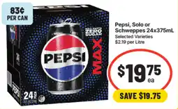 IGA Pepsi Max Zero Sugar offer