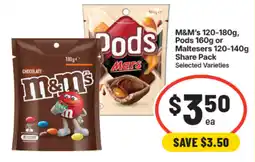 IGA M&M's Pods Mars Share Pack offer