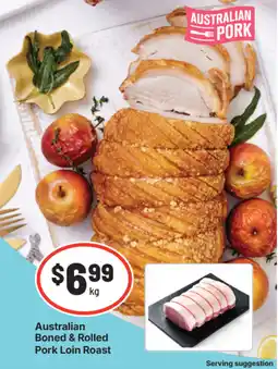 IGA Australian Boned & Rolled Pork Loin Roast offer