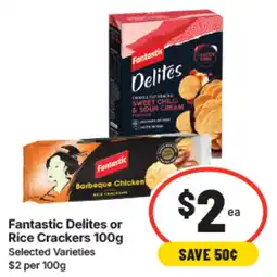 IGA Fantastic Delites or Rice Crackers offer