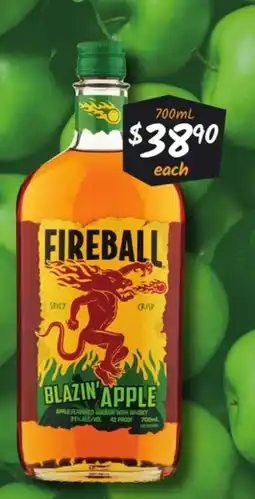 Cellarbrations Fireball Blazin' Apple offer