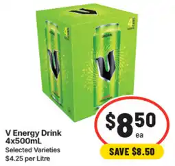 IGA V Energy Drink offer