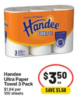 IGA Handee Ultra Paper Towel offer
