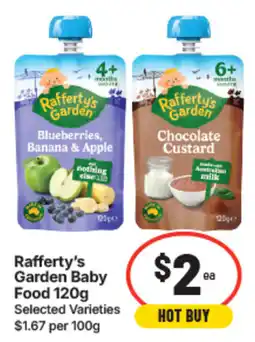 IGA Rafferty's Garden Baby Food offer
