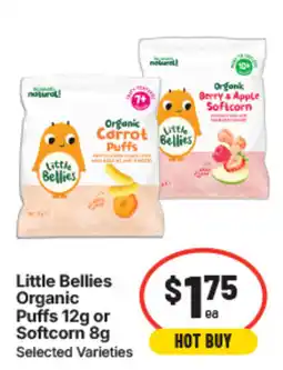 IGA Little Bellies Organic Puffs or Softcorn offer