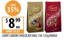Supabarn Lindt Lindor Chocolate Bag offer