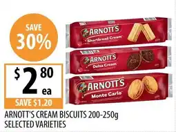 Supabarn Arnott's Cream Biscuits offer