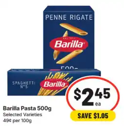 IGA Barilla Pasta offer
