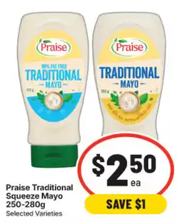 IGA Praise Traditional Squeeze Mayo offer