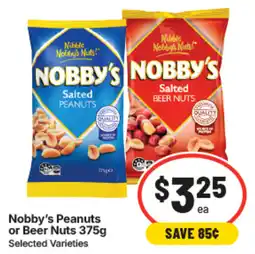 IGA Nobby's Peanuts or Beer Nuts offer
