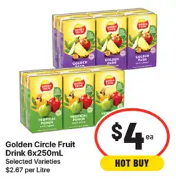 IGA Golden Circle Fruit Drink offer