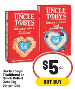 IGA Uncle Tobys Rolled Oats offer