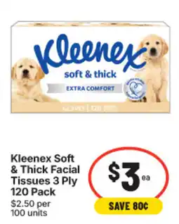 IGA Kleenex Soft & Thick Facial Tissues offer