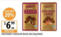 Supabarn Whittaker's Chocolate Block offer