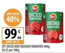 Supabarn SPC Diced and Crushed Tomatoes offer