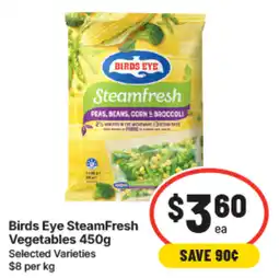 IGA Birds Eye SteamFresh Vegetables offer