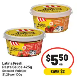 IGA Latina Fresh Pasta Sauce offer
