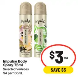 IGA Impulse Body Spray offer