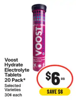 IGA Voost Hydrate Electrolyte Tablets offer