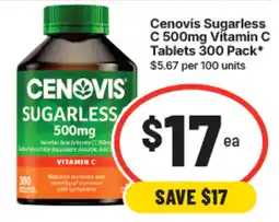 IGA Cenovis Sugarless Vitamin C offer