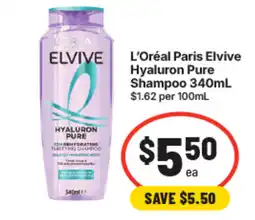 IGA L'Oréal Paris Elvive Hyaluron Pure Shampoo offer