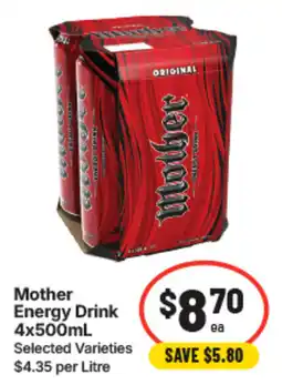 IGA Mother Energy Drink offer