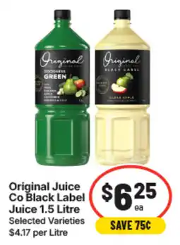 IGA Original Juice Co Black Label Juice offer