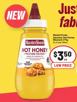 IGA MasterFoods Hot Honey Mustard Drizzle offer