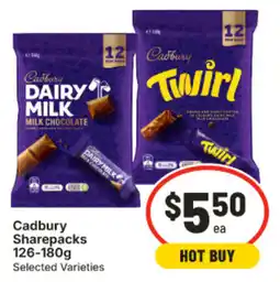 IGA Cadbury Sharepacks Selected Varieties offer