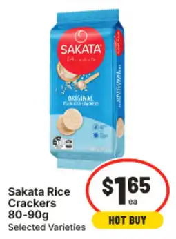 IGA Sakata Rice Crackers offer