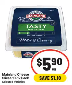 IGA Mainland Cheese Slices 10-12 Pack offer