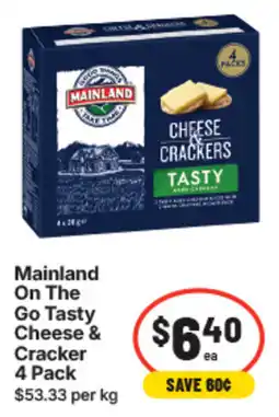 IGA Mainland On The Go Tasty Cheese & Cracker offer