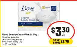IGA Dove Beauty Cream Bar offer