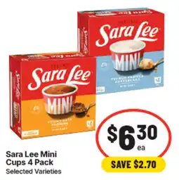 IGA Sara Lee Mini Cups offer