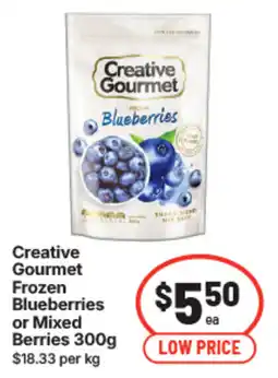 IGA Creative Gourmet Frozen Blueberries offer