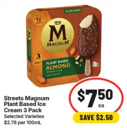 IGA Streets Magnum Plant Based Ice Cream offer