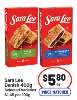IGA Sara Lee Danish offer