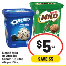 IGA Nestlé Milo or Oreo Ice Cream offer