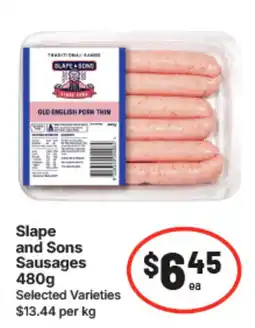 IGA Slope and Sons Sausages offer